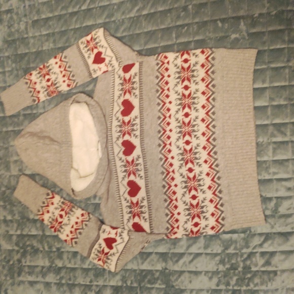 Ruby Moon Hearts Winter Hoodie Sweater - Picture 10 of 10